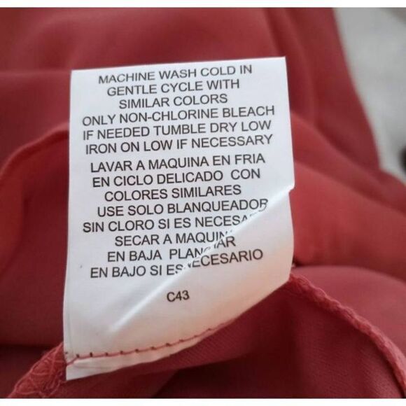 A.U.W. ROSE/PINK SHIFT DRESS SZ.2X EUC - Picture 8 of 8